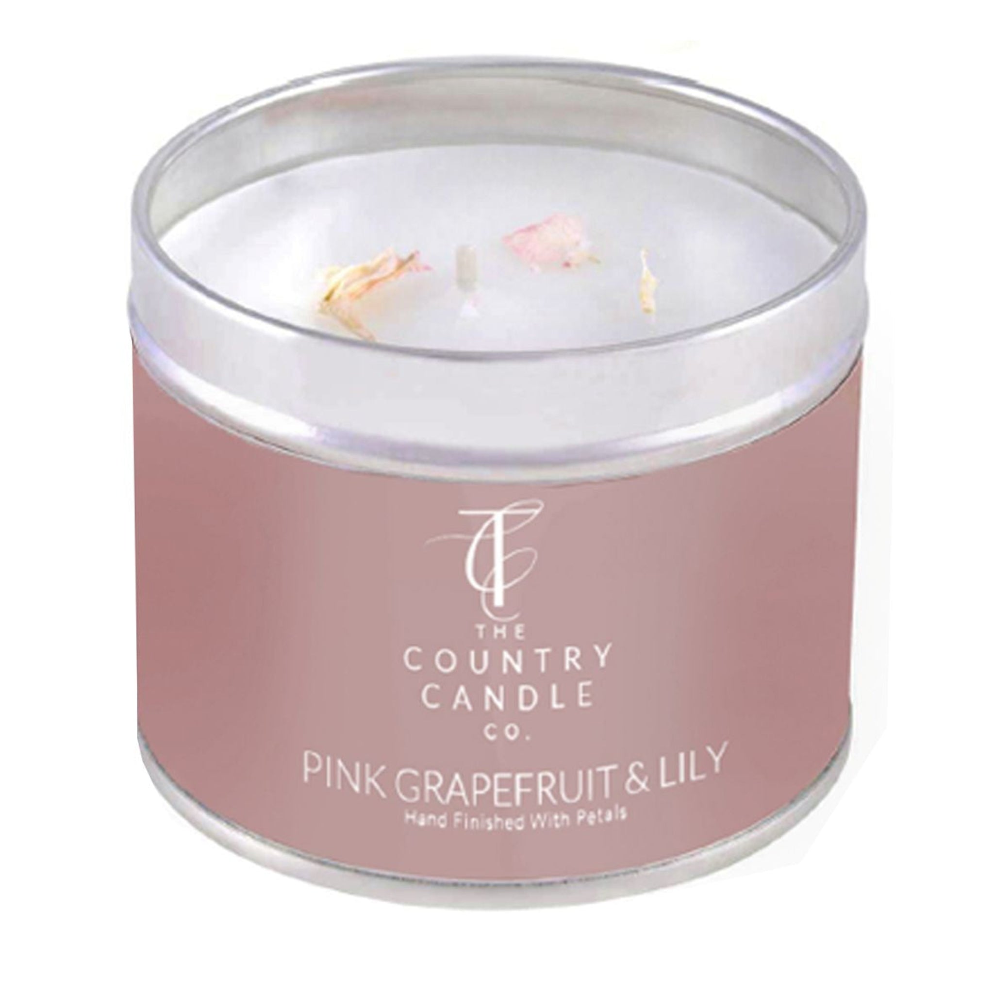 Pink Grapefruit & Lily Tin Candle - Pink Grapefruit & Lily Tin Candle Sterling Home 1
