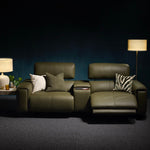 Plaza Media 3 Seater Sofa - Media 3 Seater Cat 30F - Power Recliner with USB