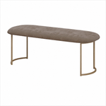 Portento Fabric Bench - Bench Taupe Fabric Sterling Home 1