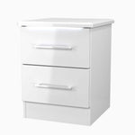 Portland 2 Drawer Bedside Cabinet - 2 Drawer Bedside Cabinet Sterling Home 2