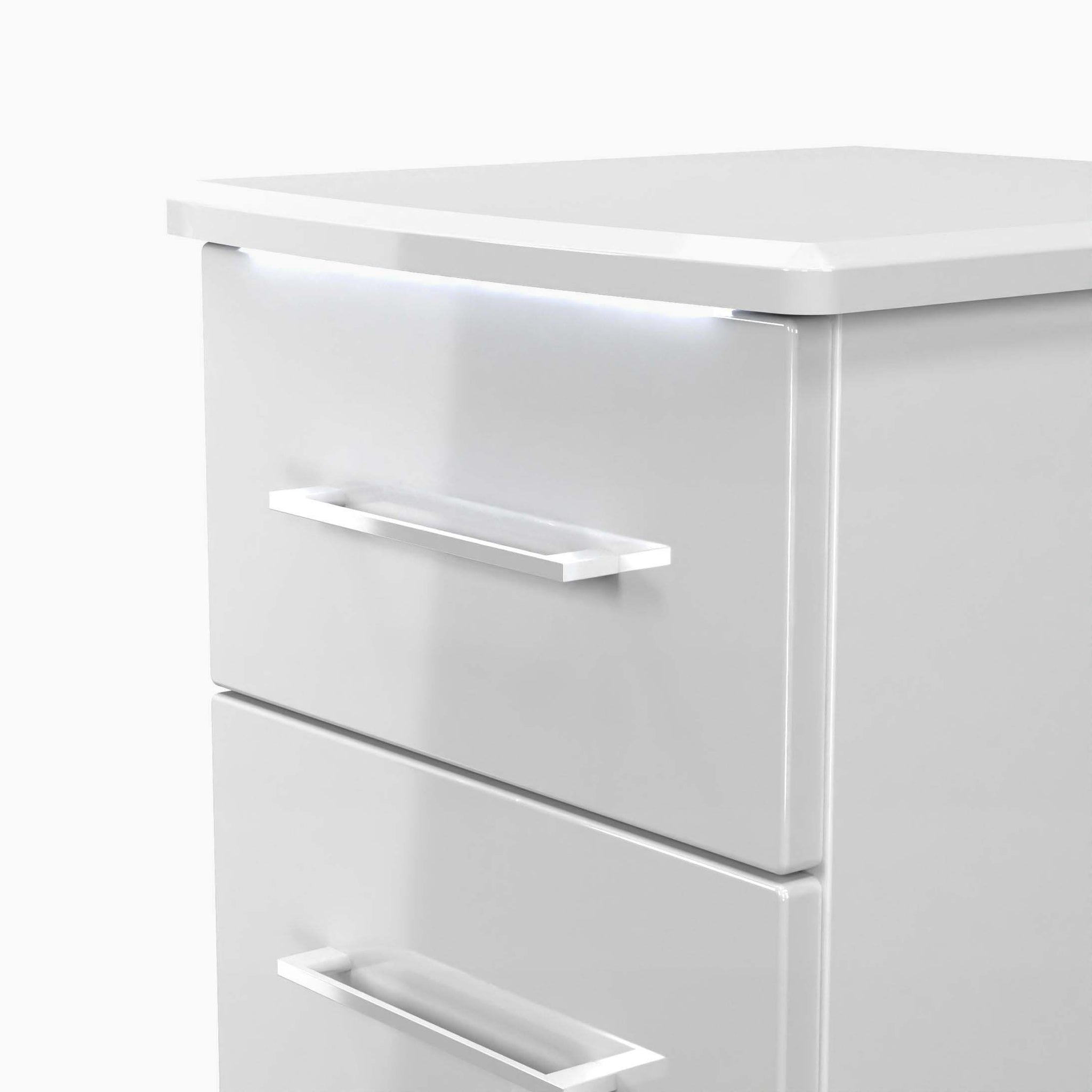 Portland 2 Drawer Bedside Cabinet - 2 Drawer Bedside Cabinet Sterling Home 3