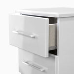 Portland 2 Drawer Bedside Cabinet - 2 Drawer Bedside Cabinet Sterling Home 4