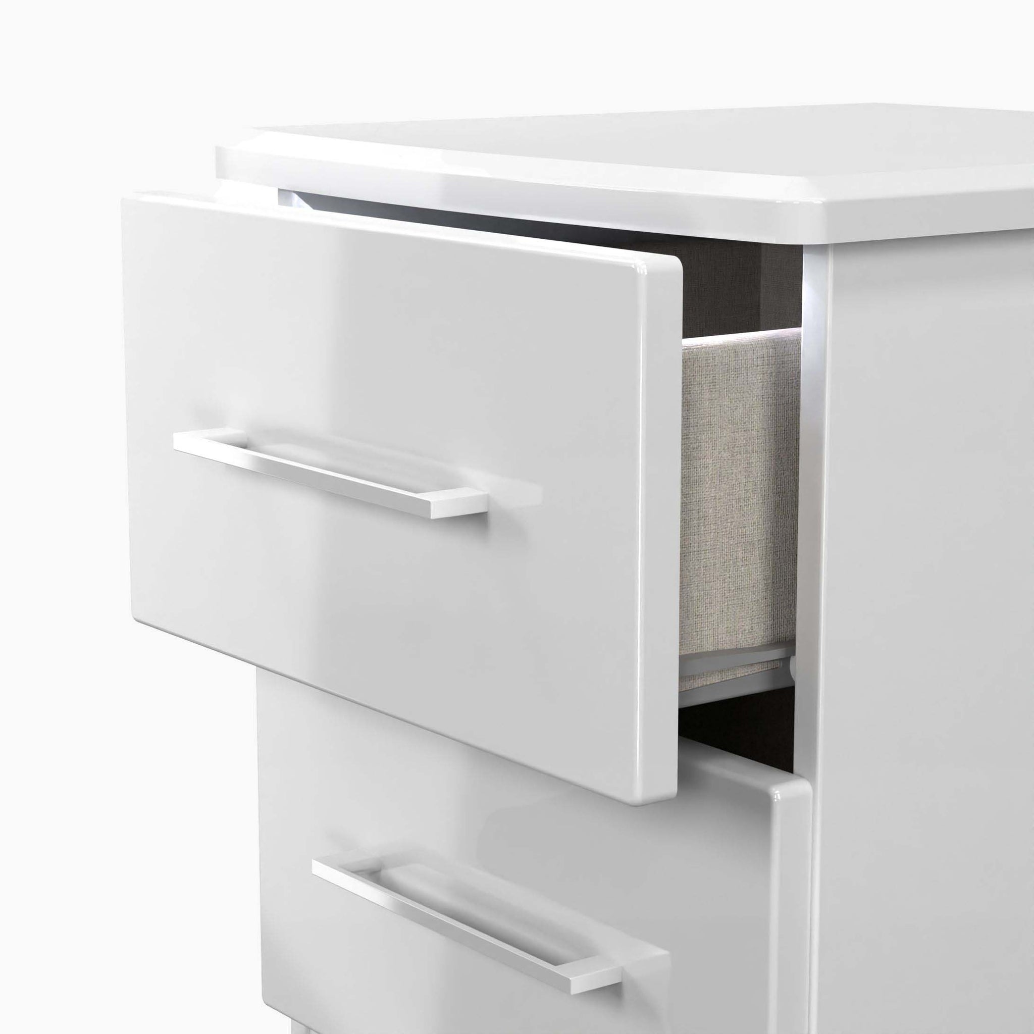 Portland 2 Drawer Bedside Cabinet - 2 Drawer Bedside Cabinet Sterling Home 4
