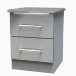 Portland 2 Drawer Bedside Cabinet - 2 Drawer Bedside Cabinet Sterling Home 12