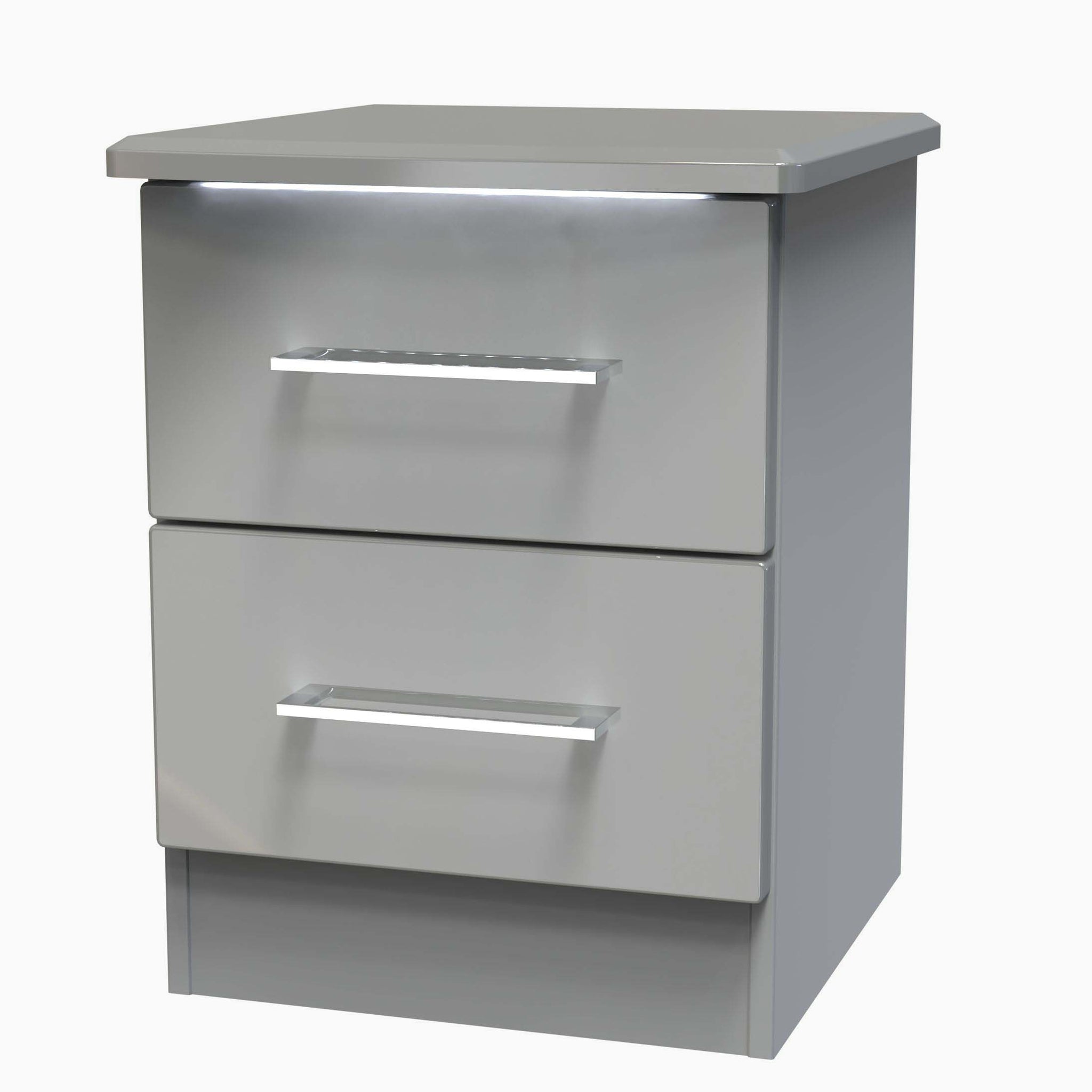 Portland 2 Drawer Bedside Cabinet - 2 Drawer Bedside Cabinet Sterling Home 12