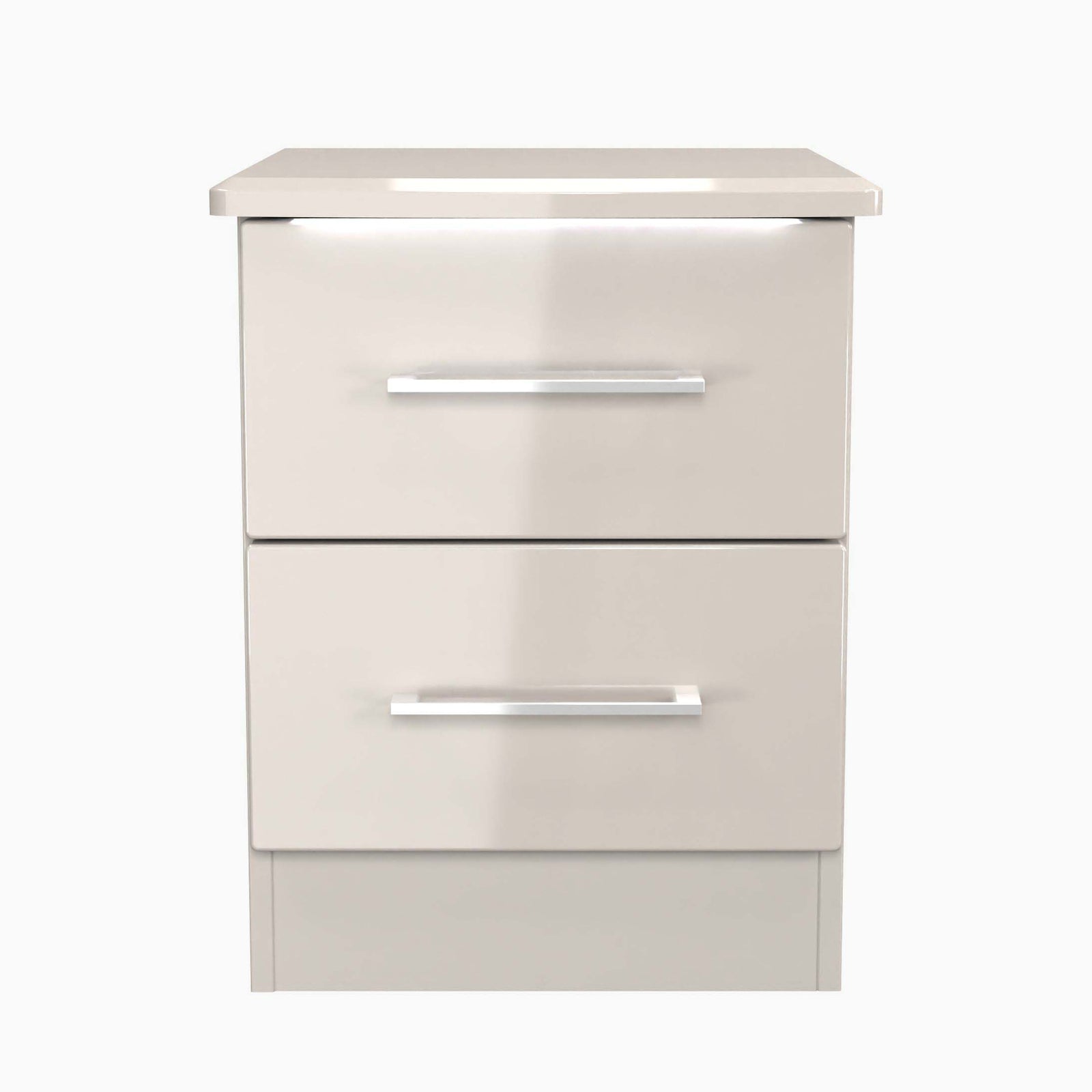 Portland 2 Drawer Bedside Cabinet - 2 Drawer Bedside Cabinet Sterling Home 6 KGK - Kashmir Gloss & Kashmir