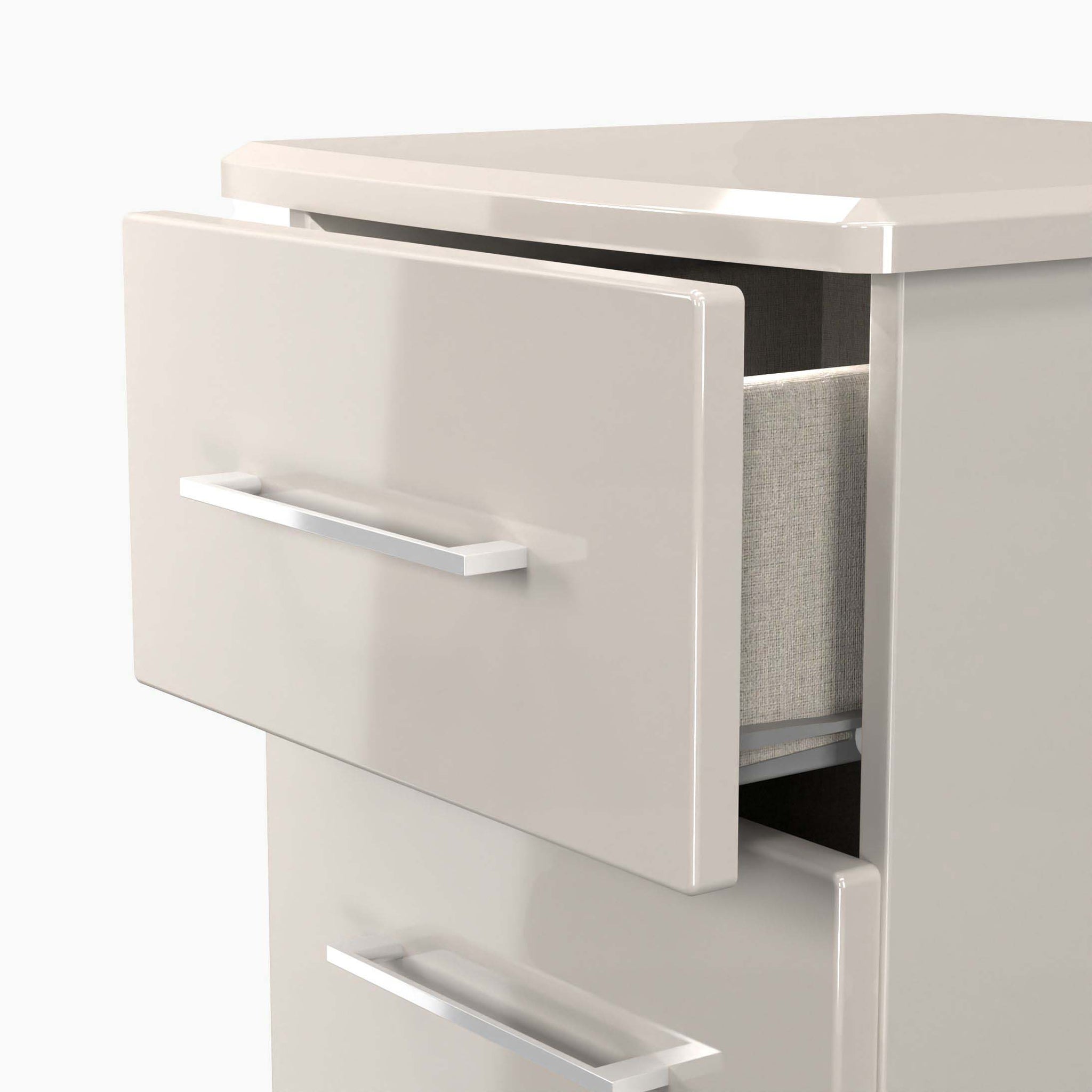 Portland 3 Drawer Bedside Cabinet - 3 Drawer Bedside Cabinet Sterling Home 6