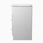 Portland 3 Drawer Bedside Cabinet - 3 Drawer Bedside Cabinet Sterling Home 4