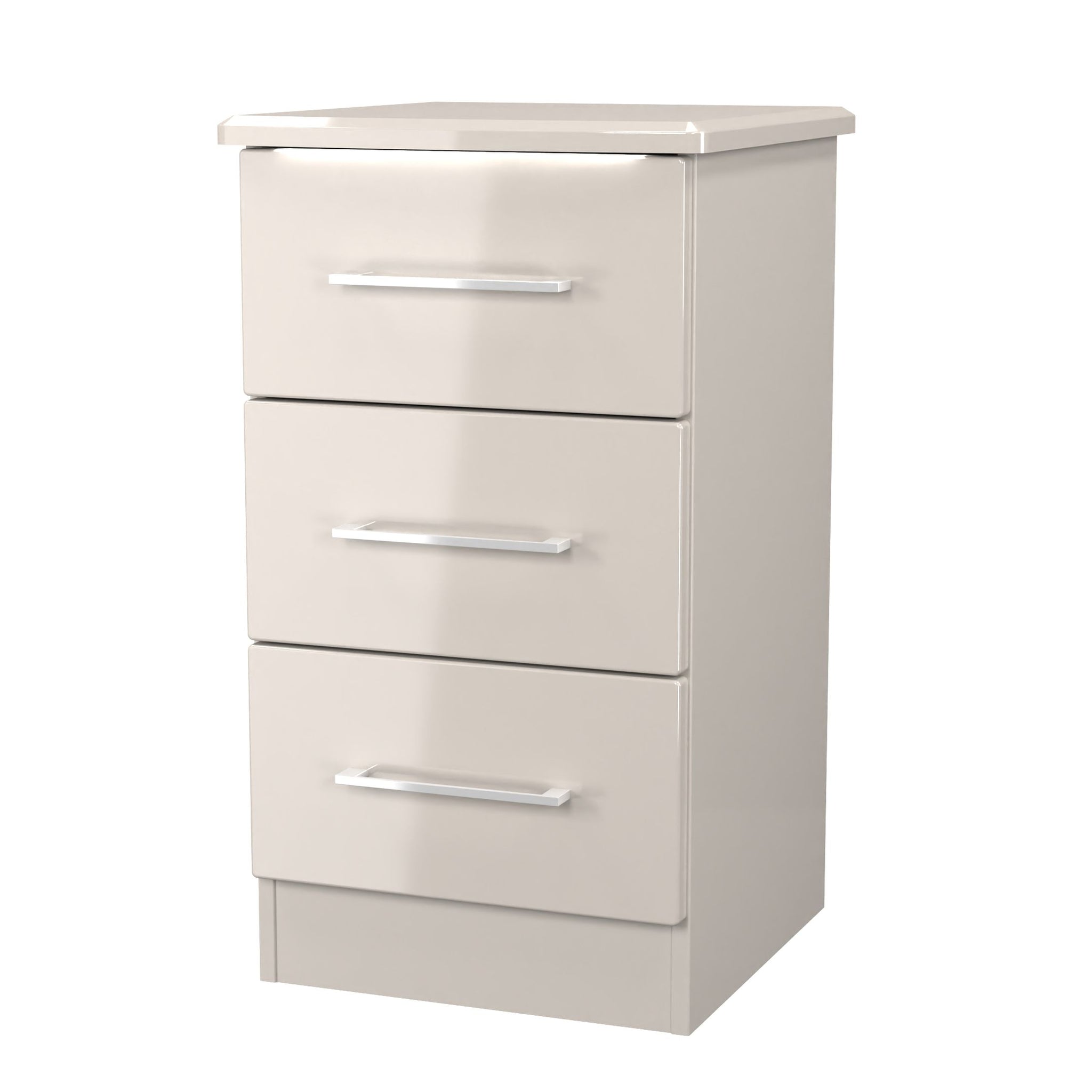Portland 3 Drawer Bedside Cabinet - 3 Drawer Bedside Cabinet Sterling Home 5