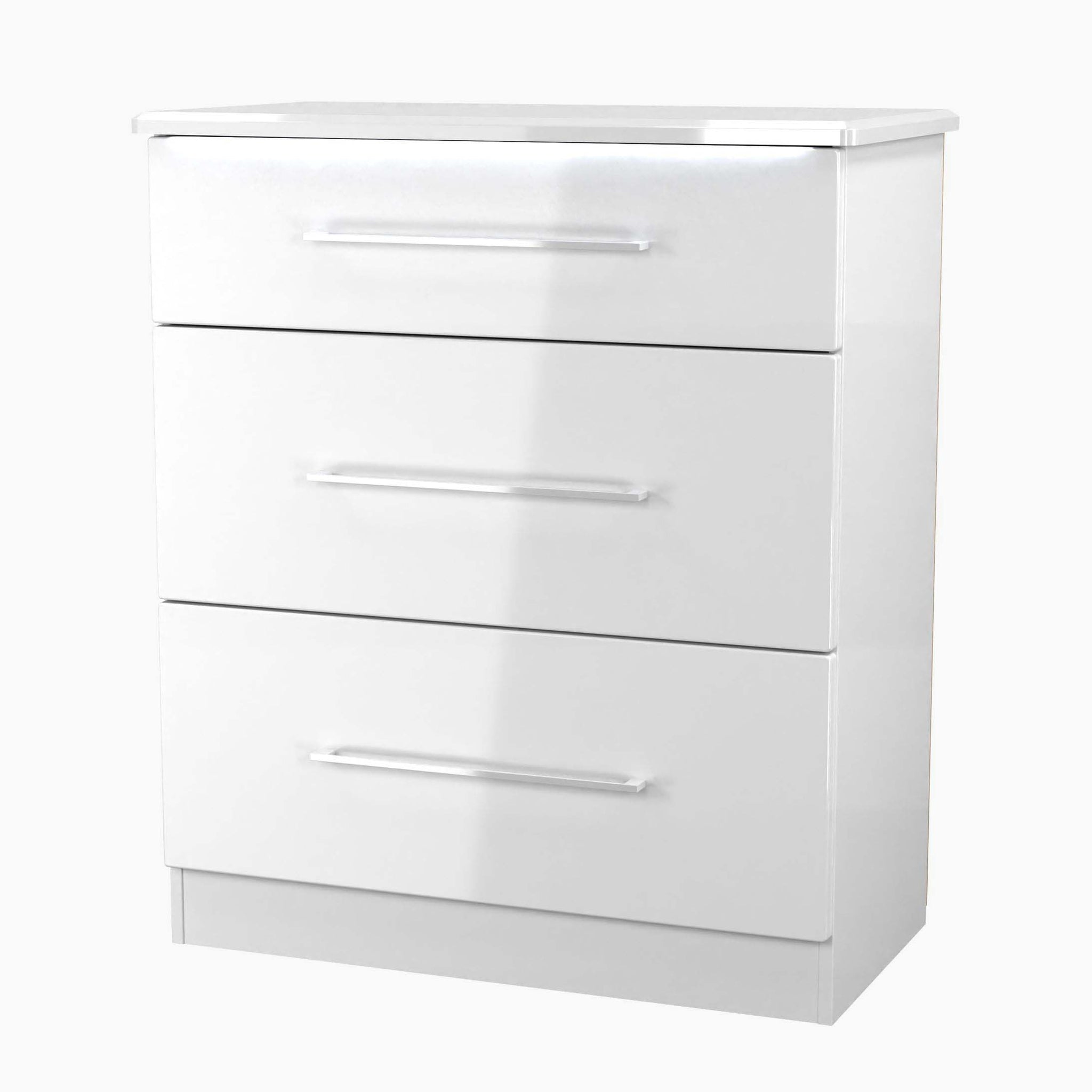 Portland 3 Chest of Drawers - 3 Drawer Deep Chest Sterling Home 3