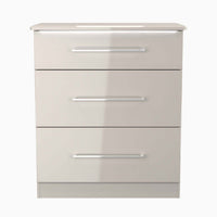 Portland 3 Chest of Drawers - 3 Drawer Deep Chest Sterling Home KGK - Kashmir Gloss & Kashmir 7