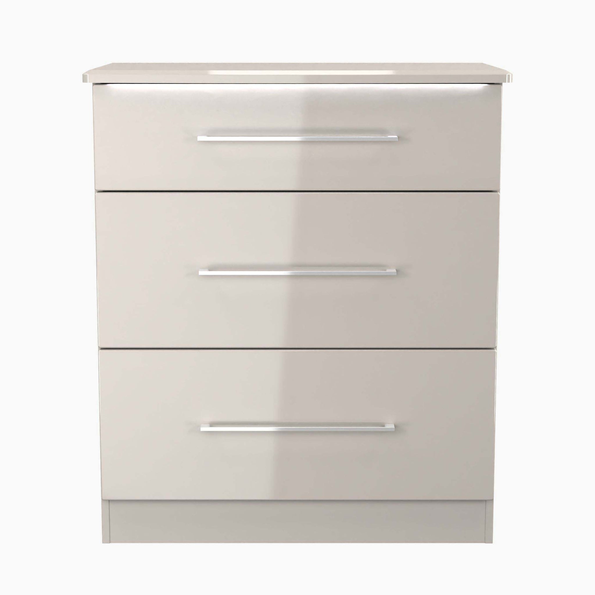 Portland 3 Chest of Drawers - 3 Drawer Deep Chest Sterling Home KGK - Kashmir Gloss & Kashmir 7