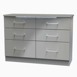 Portland 6 Drawer Cabinet - 6 Drawer Midi Chest Sterling Home 15