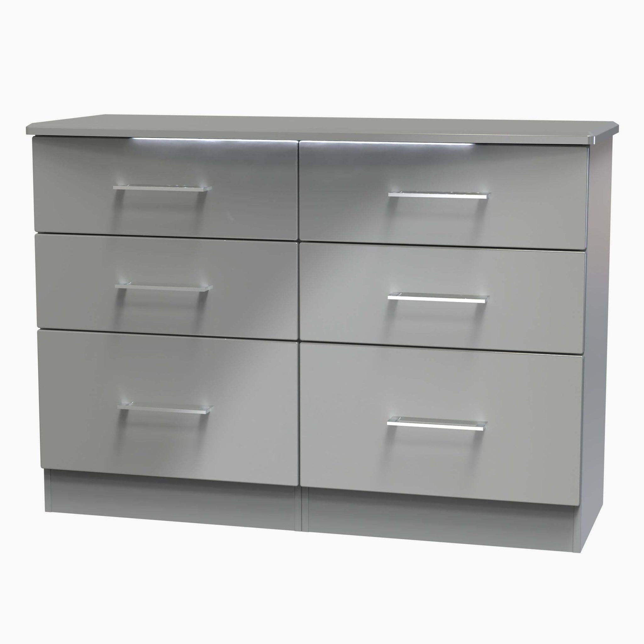 Portland 6 Drawer Cabinet - 6 Drawer Midi Chest Sterling Home 15