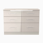 Portland 6 Drawer Cabinet - 6 Drawer Midi Chest Sterling Home KGK - Kashmir Gloss & Kashmir 7