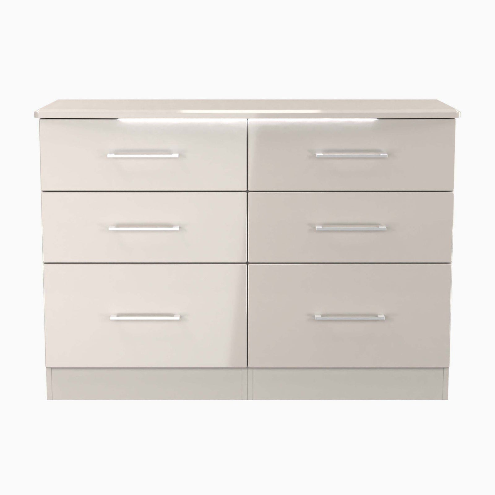 Portland 6 Drawer Midi Chest - 6 Drawer Midi Chest Sterling Home 7 KGK - Kashmir Gloss & Kashmir