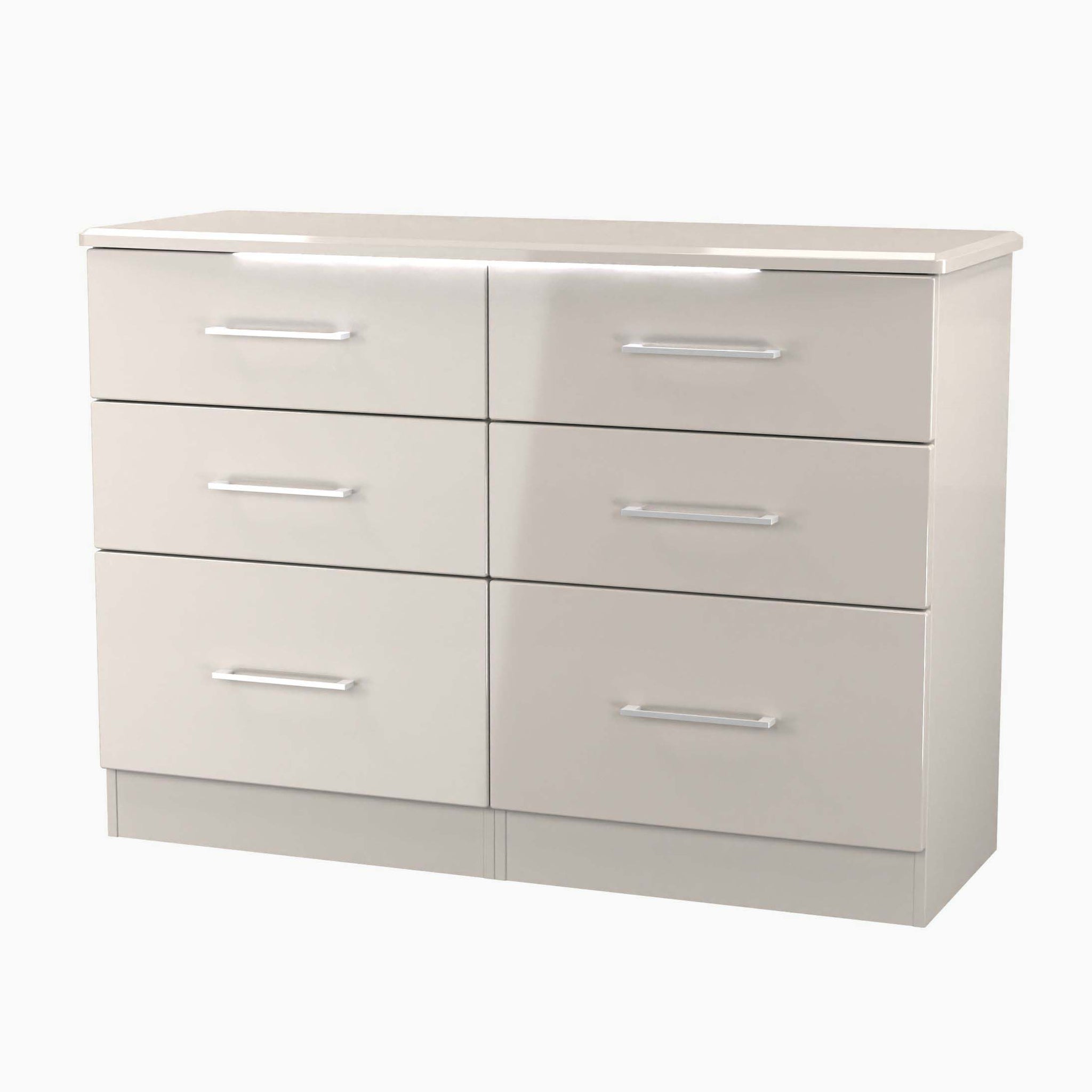 Portland 6 Drawer Cabinet - 6 Drawer Midi Chest Sterling Home 9