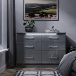 Portland 6 Drawer Cabinet - 6 Drawer Midi Chest Sterling Home 13