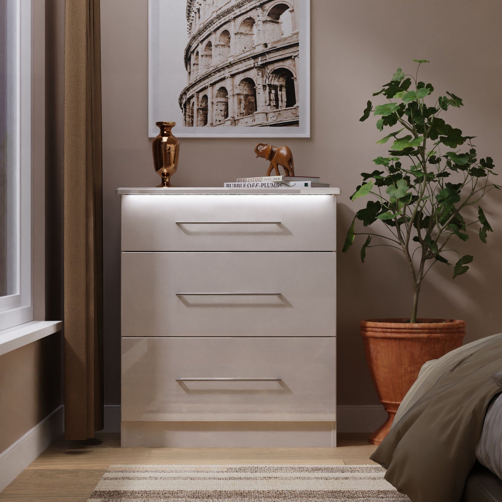 Portland 3 Drawer Deep Chest - 3 Drawer Deep Chest Sterling Home 8