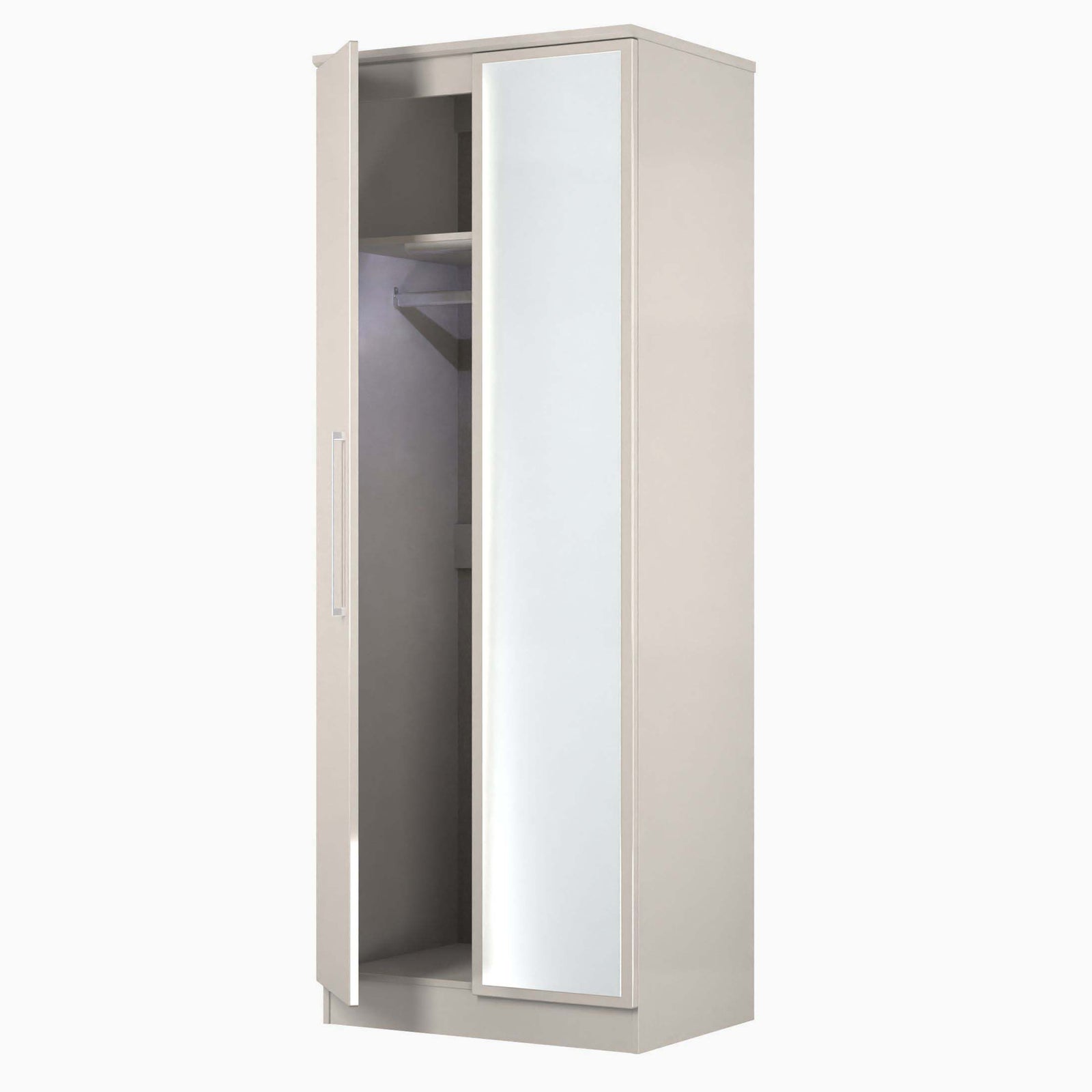 Portland Tall Double Mirror Wardrobe - Tall Double Mirror Wardrobe Sterling Home 10