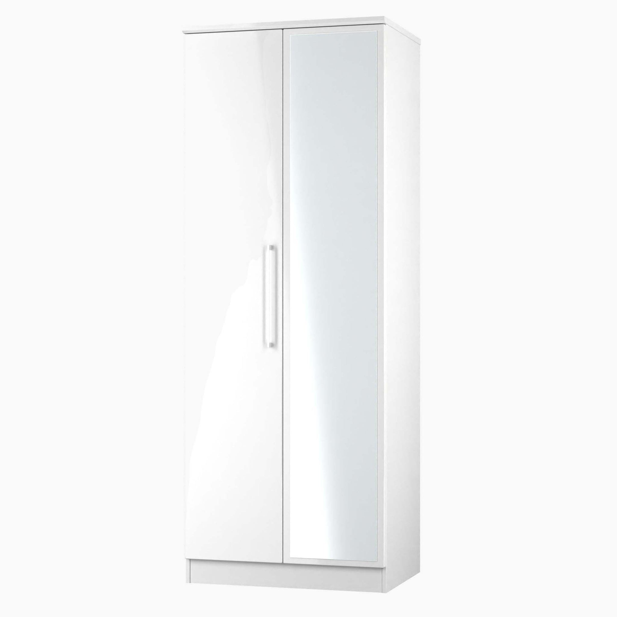 Portland Mirror Wardrobe - Tall Double Mirror Wardrobe Sterling Home 3