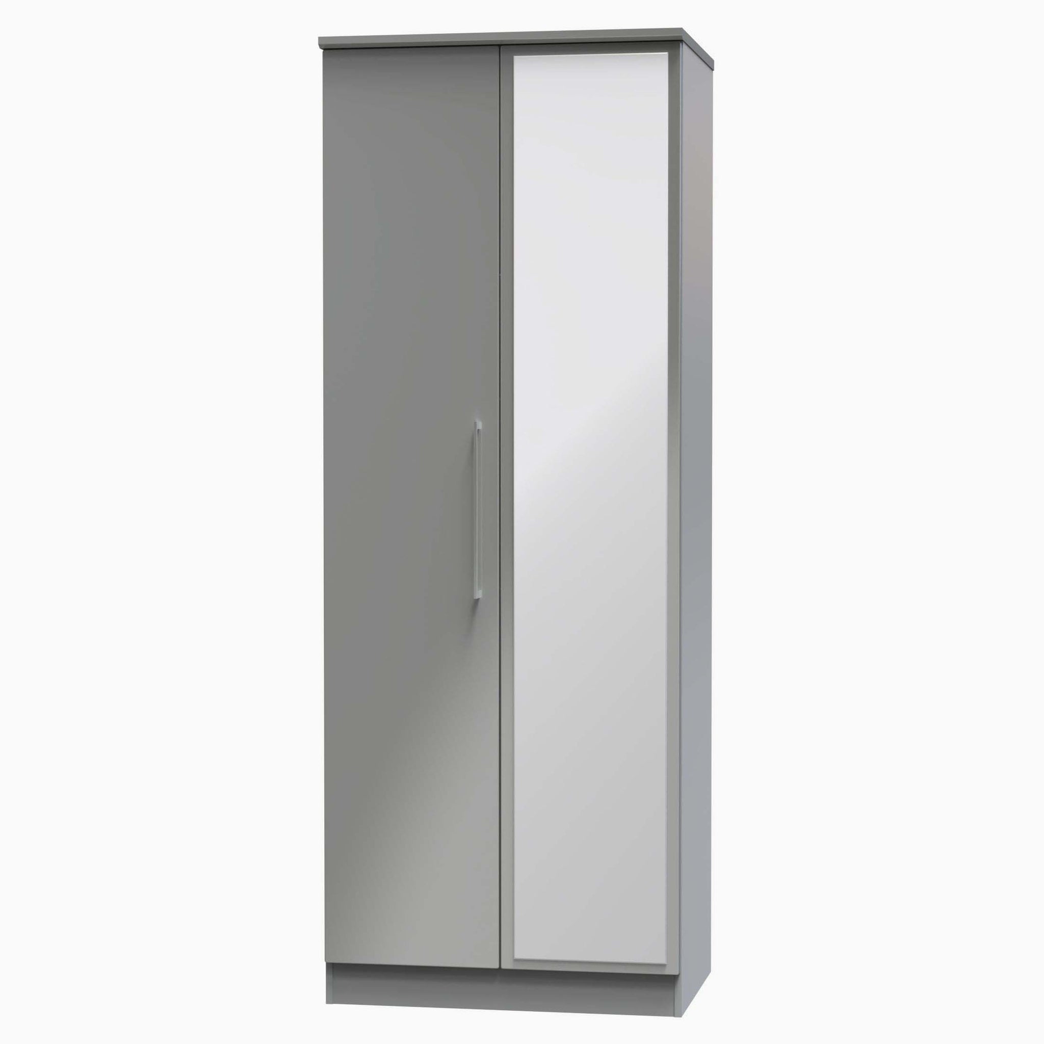 Portland Mirror Wardrobe - Tall Double Mirror Wardrobe Sterling Home 13