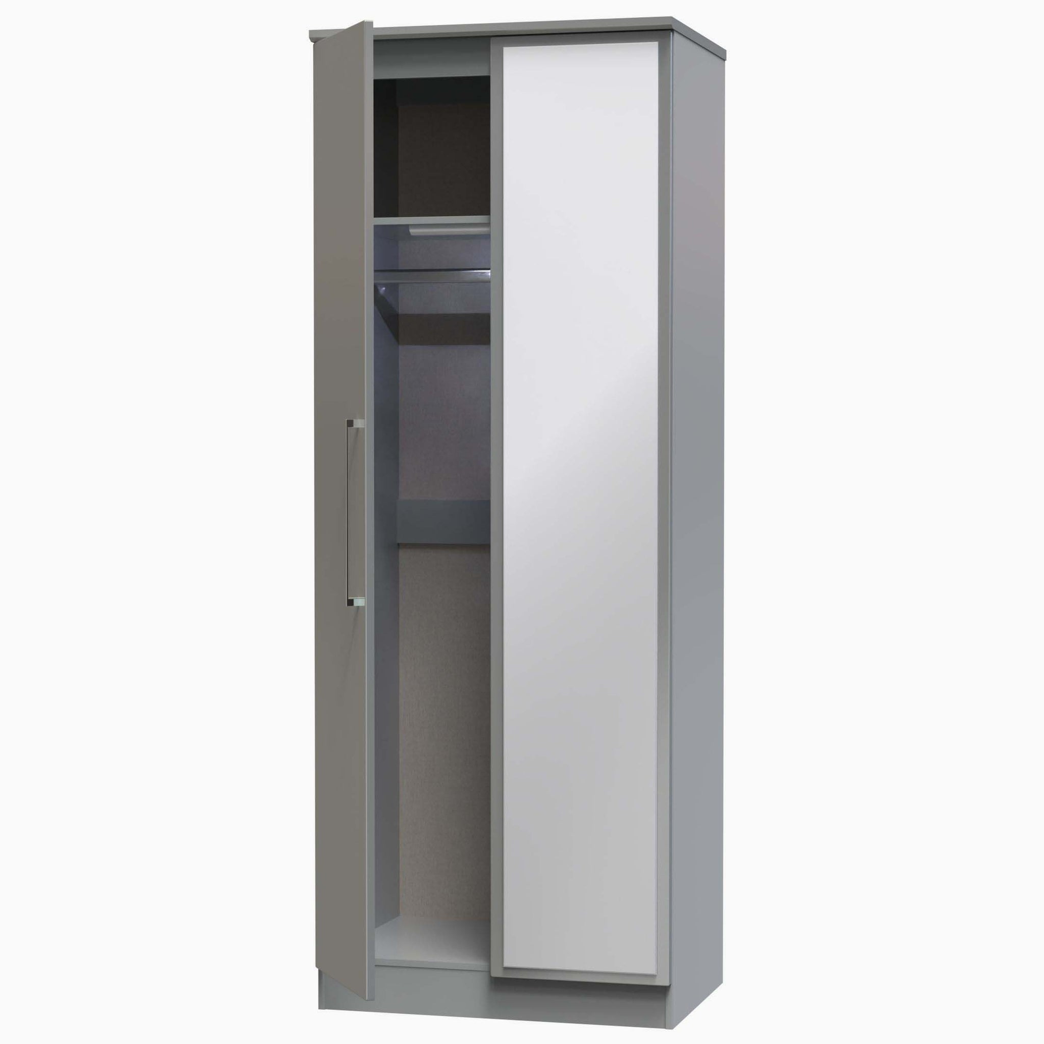 Portland Mirror Wardrobe - Tall Double Mirror Wardrobe Sterling Home 15