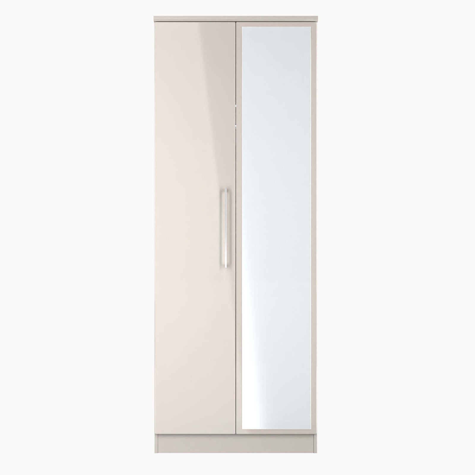 Portland Tall Double Mirror Wardrobe - Tall Double Mirror Wardrobe Sterling Home 6 KGK - Kashmir Gloss & Kashmir