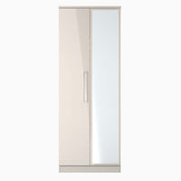 Portland Mirror Wardrobe - Tall Double Mirror Wardrobe Sterling Home KGK - Kashmir Gloss & Kashmir 6