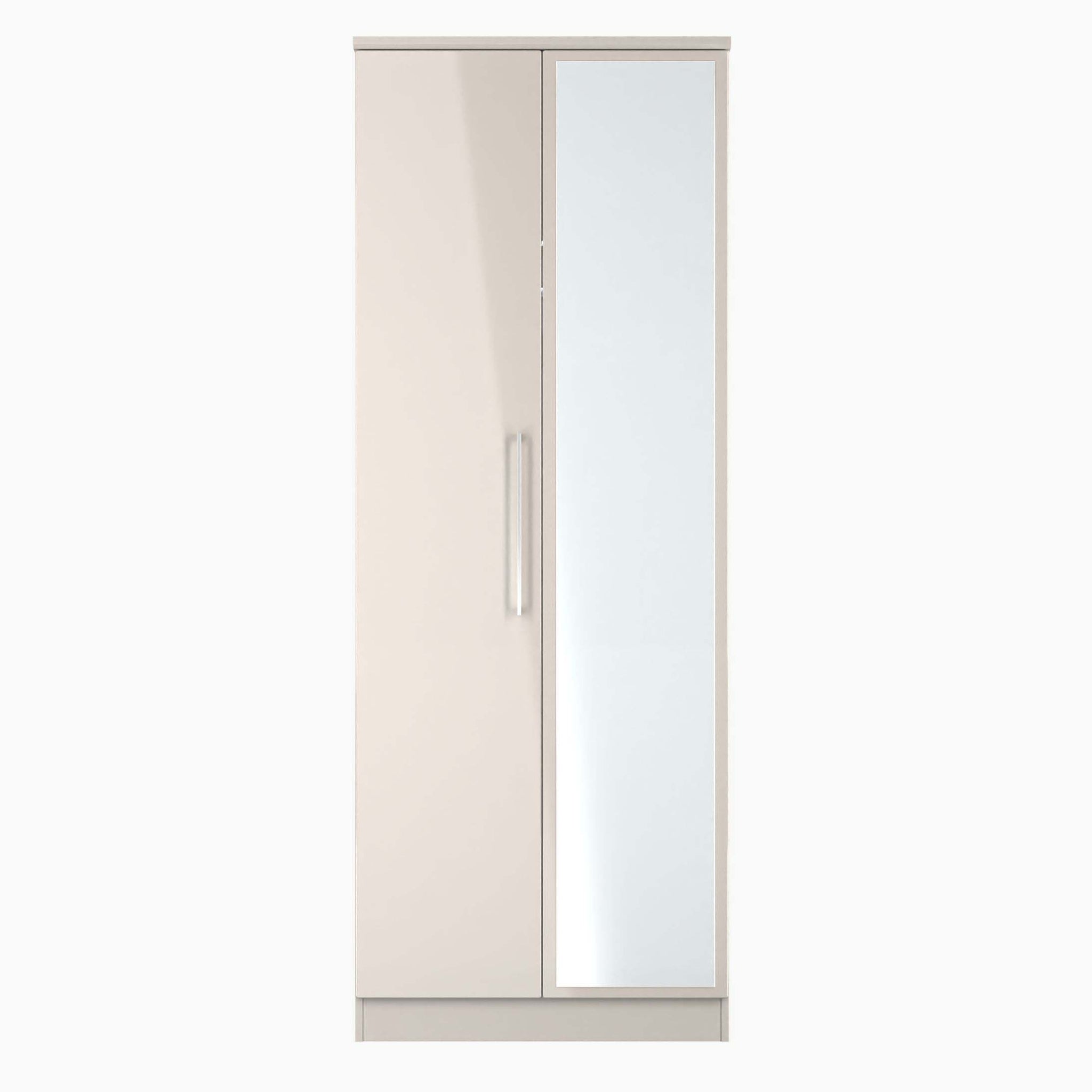 Portland Mirror Wardrobe - Tall Double Mirror Wardrobe Sterling Home KGK - Kashmir Gloss & Kashmir 6
