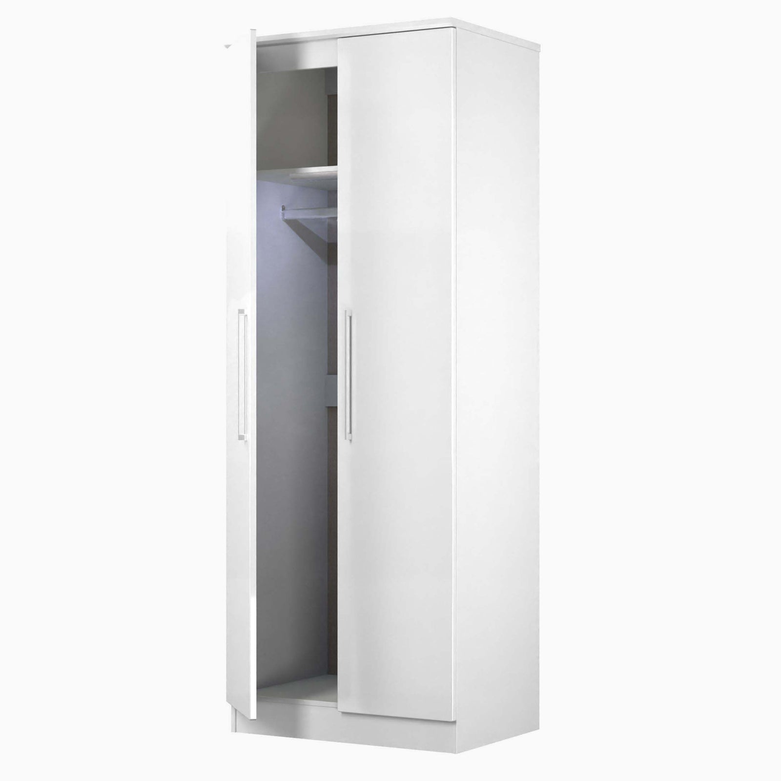 Portland Tall Plain Double Wardrobe - Tall Plain Double Wardrobe Sterling Home 4