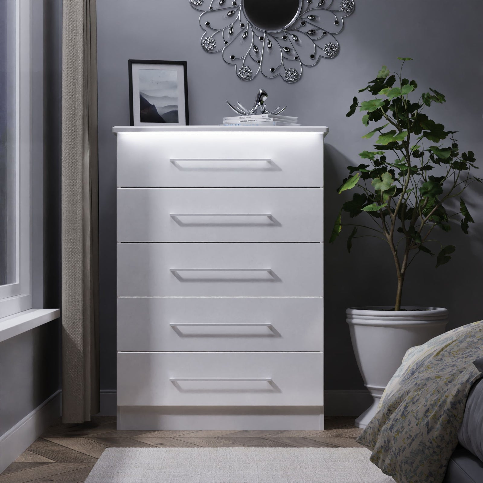 Portland 5 Drawer Chest - 5 Drawer Chest Sterling Home 2