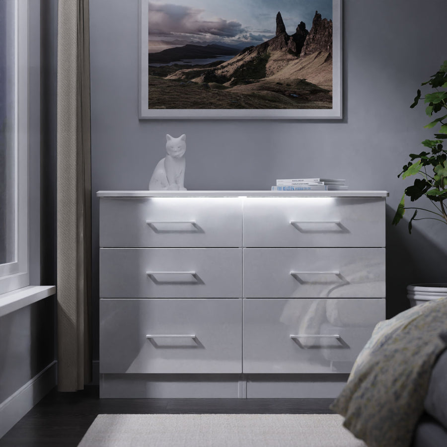 Portland 6 Drawer Cabinet - 6 Drawer Midi Chest Sterling Home 2