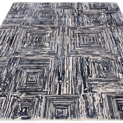 Karis Portrait Navy Rug - Portrait Navy 200 x 290cm - 200cm x 290cm Sterling Home 3