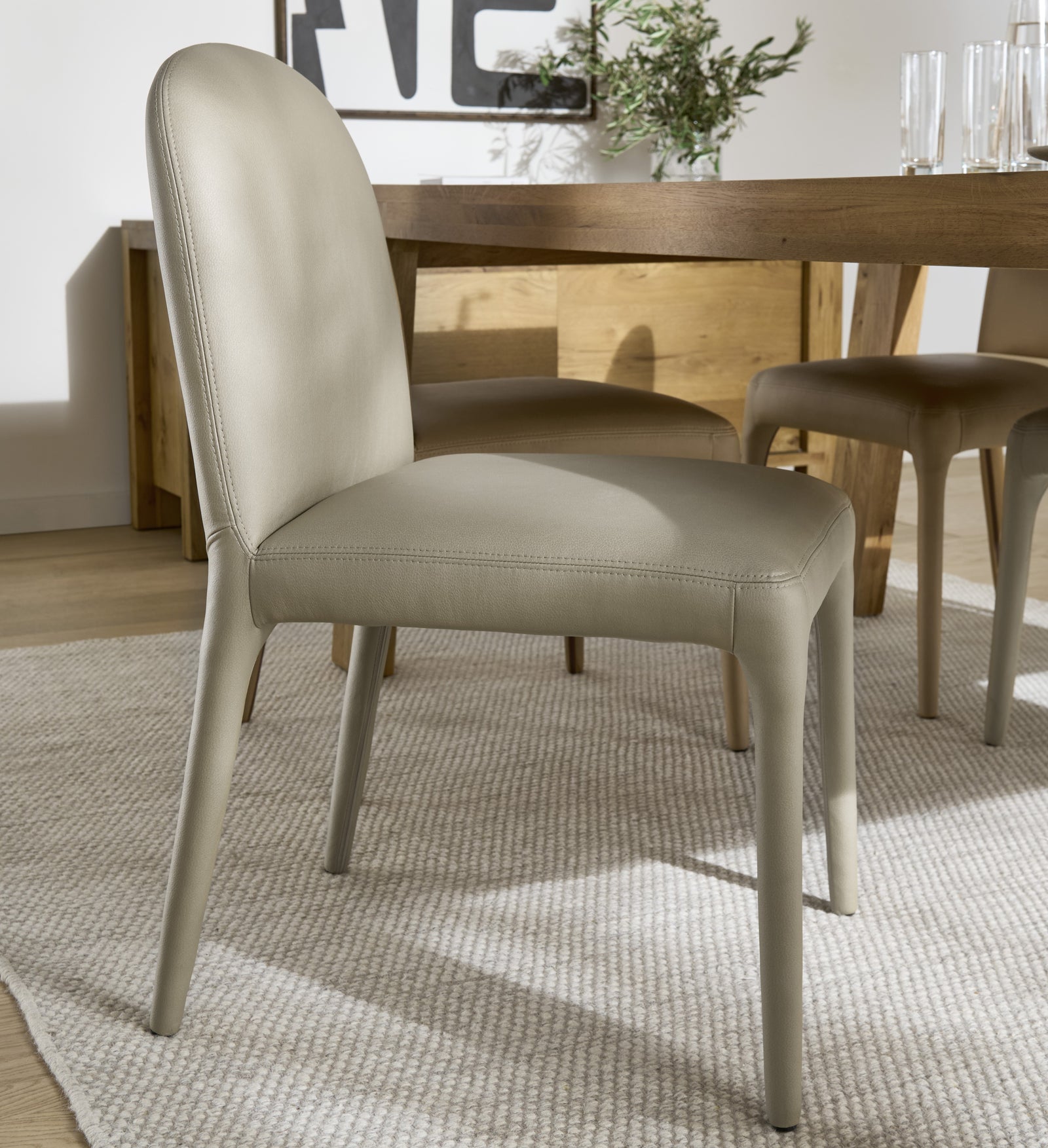 Iris Dining Chair - Dining Chair Taupe - Taupe Sterling Home 1