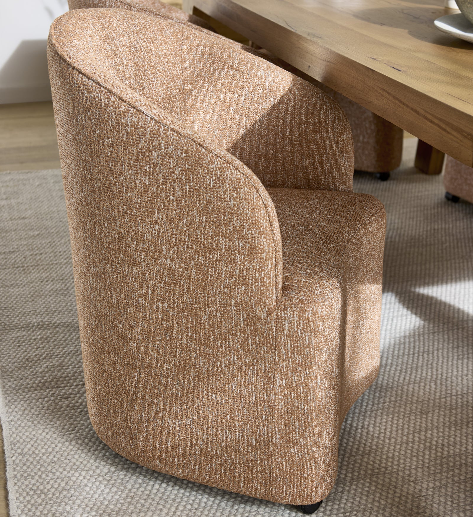 Iris Roller Dining Chair - Roller Chair Rust Sterling Home 1
