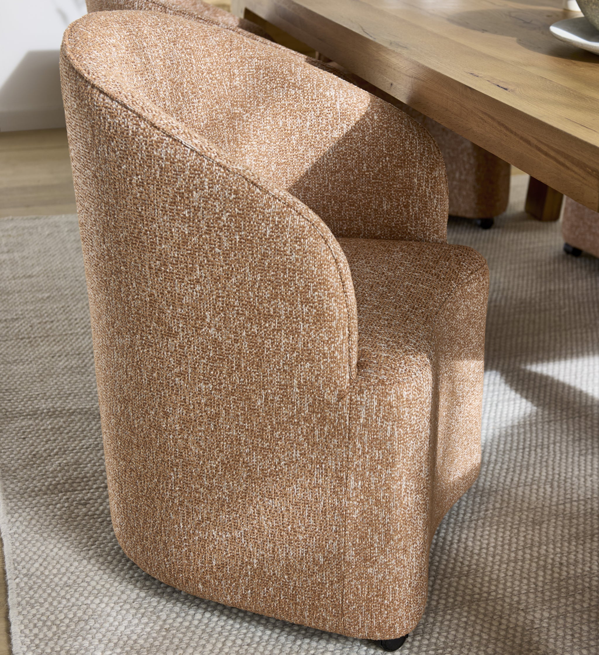 Iris Roller Dining Chair - Roller Chair Rust Sterling Home 1