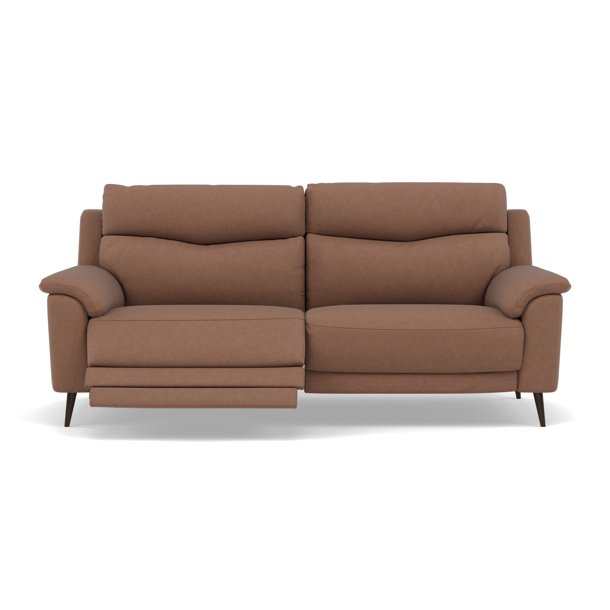 Revel 3 Seater Recliner Sofa - 2.5 Seater Sofa with 2 Power Recliners Fabric - Power Recliner with USB 3 Seater Sofas Sterling Home 8 BFA-BLJ-04 TOBACCO