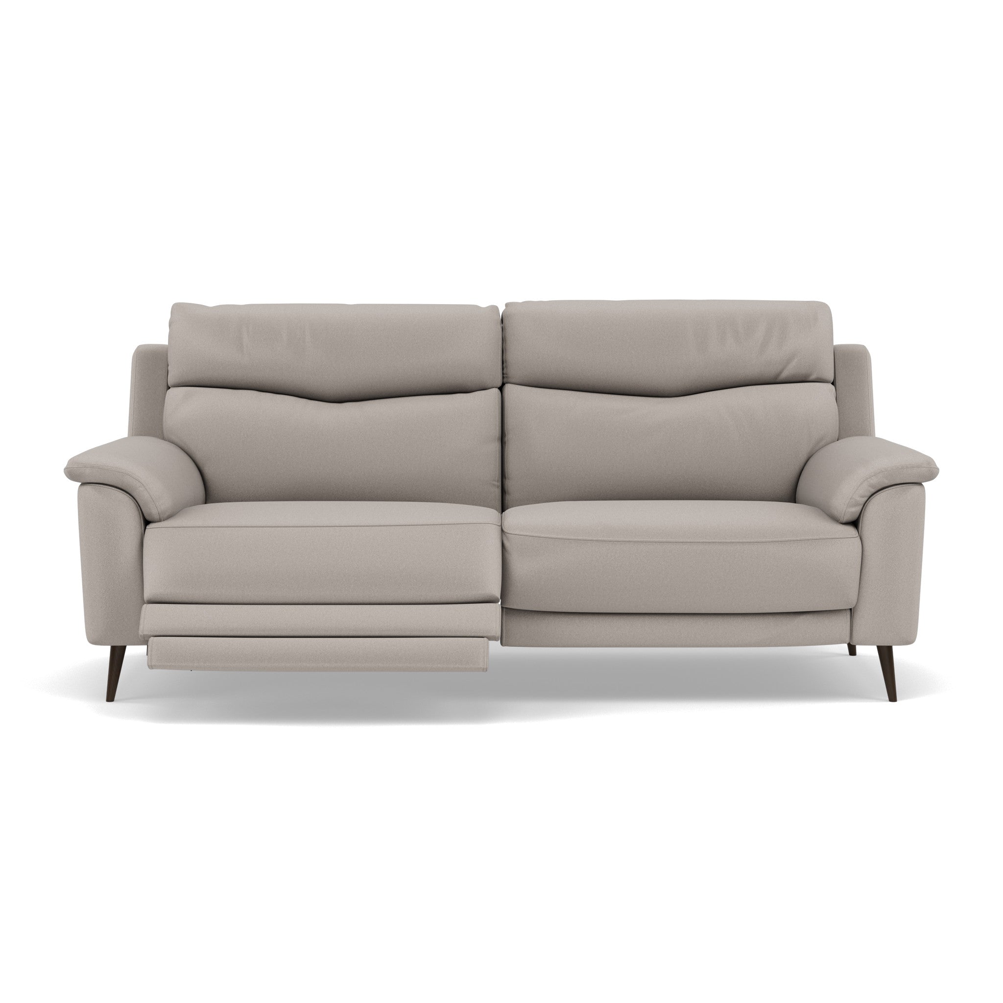 Revel 3 Seater Recliner Sofa - 2.5 Seater Sofa with 2 Power Recliners Fabric - Power Recliner with USB 3 Seater Sofas Sterling Home 12 BFAMAD-02 SILVER GREY