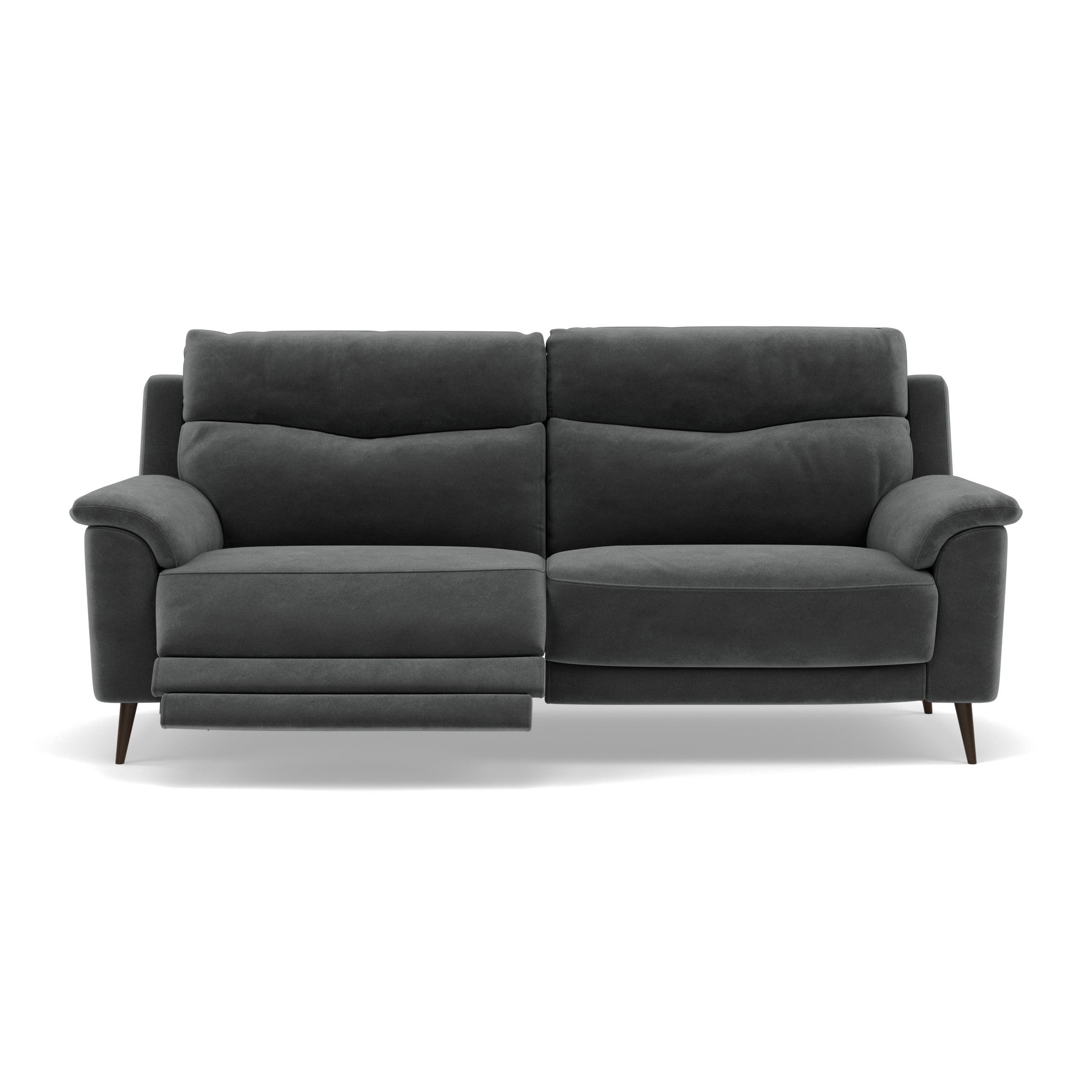 Revel 3 Seater Recliner Sofa - 2.5 Seater Sofa with 2 Power Recliners Fabric - Power Recliner with USB 3 Seater Sofas Sterling Home 16 FAB-MEG-20 PEWTER