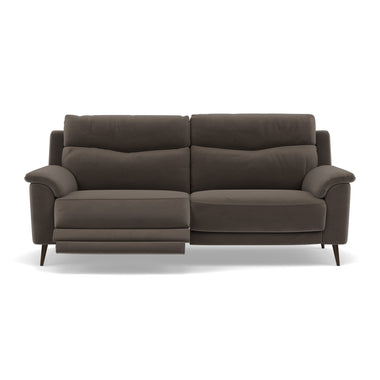 Revel 3 Seater Recliner Sofa - 2.5 Seater Sofa with 2 Power Recliners Fabric - Power Recliner with USB 3 Seater Sofas Sterling Home 15 FAB-MEG-51 DK TAUPE