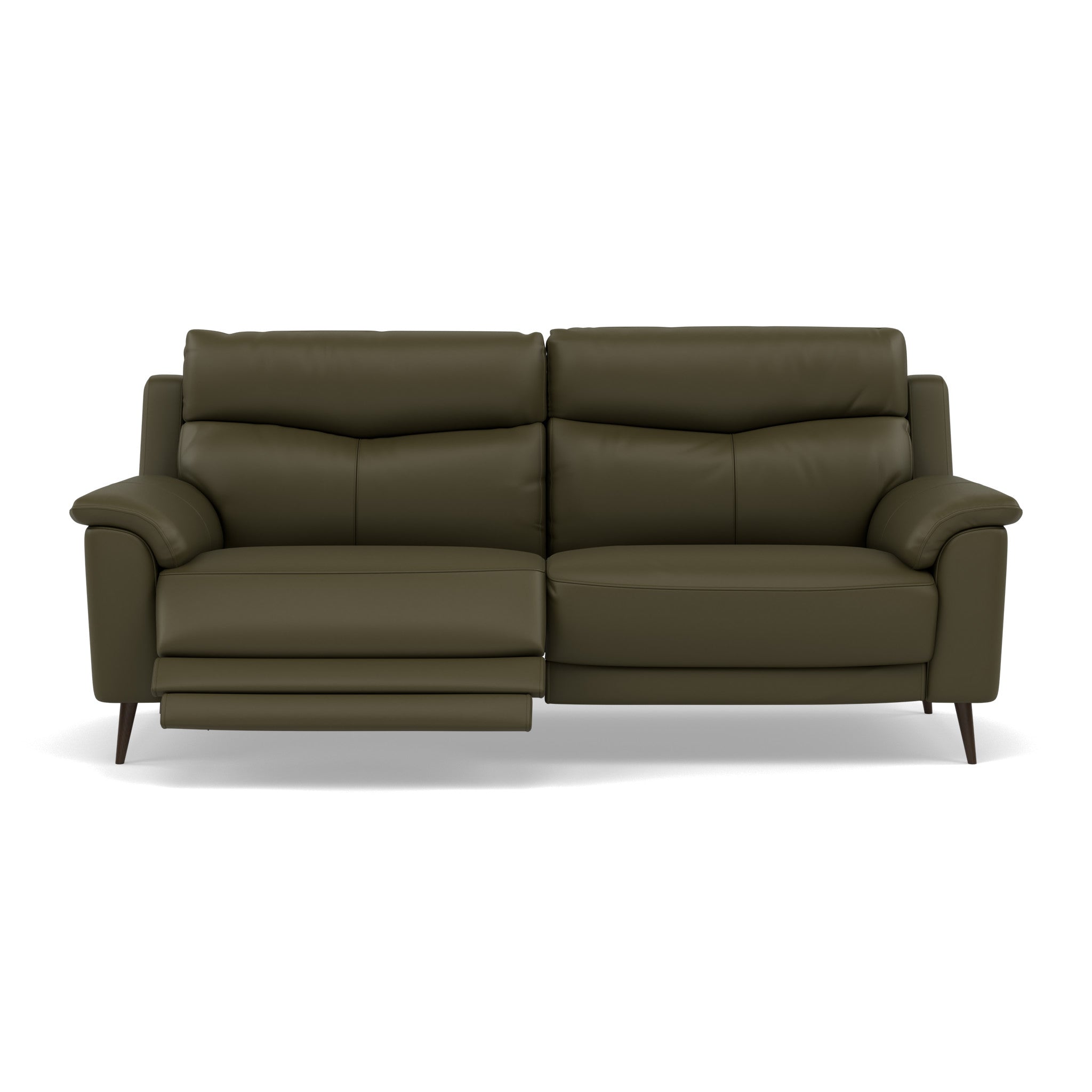 Revel 3 Seater Recliner Sofa - 2.5 Seater Sofa with 2 Power Recliners Cat 20S - Power Recliner with USB 3 Seater Sofas Sterling Home 1 NWS-548E DARK OLIVE