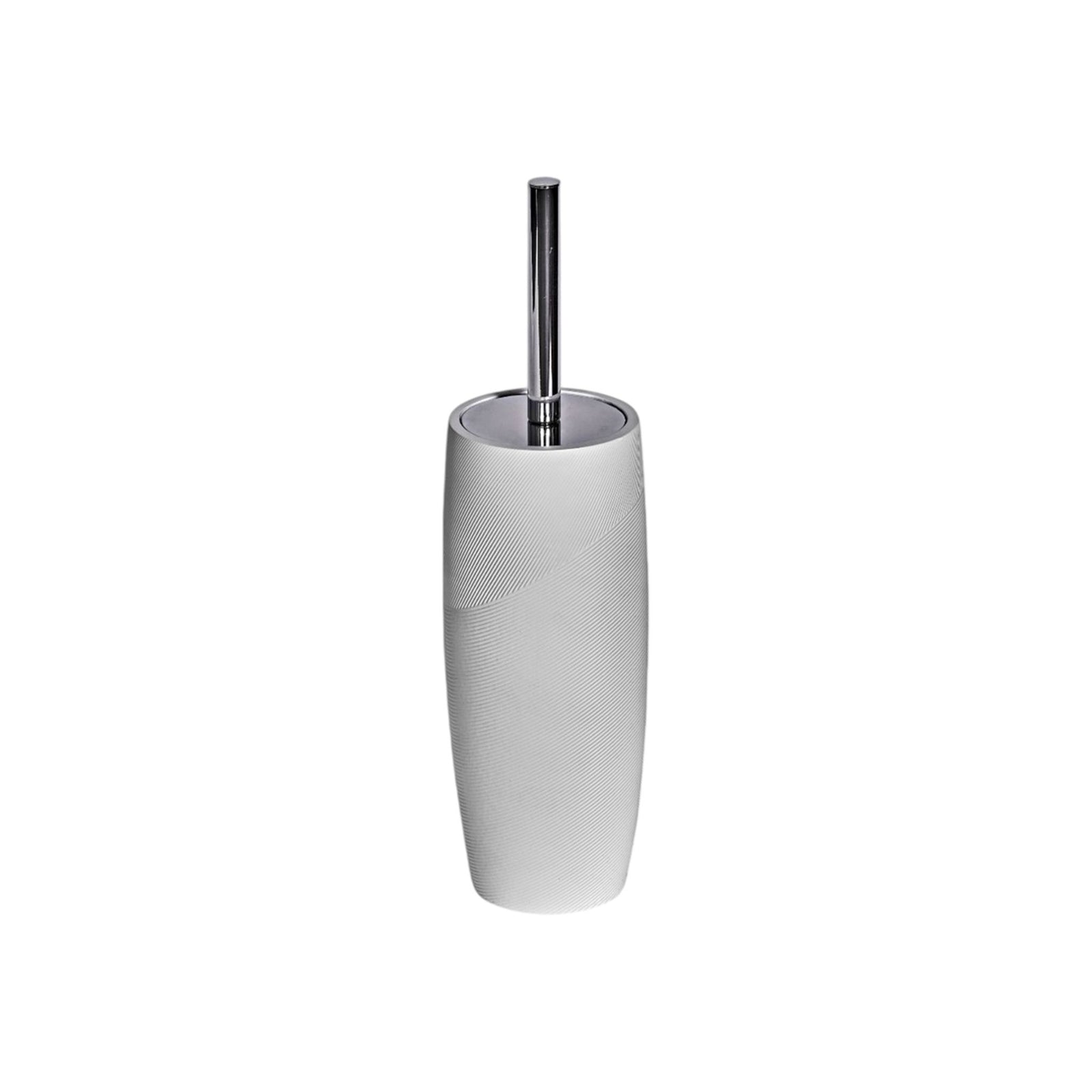 Ripple White Toilet Brush & Holder - Ripple White Toilet Brush & Holder