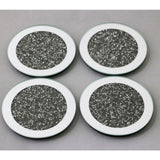 Round Grey Set of 4 Coasters