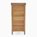 Bexley 5 Drawer Tallboy - 5 Drawer Tallboy Oak