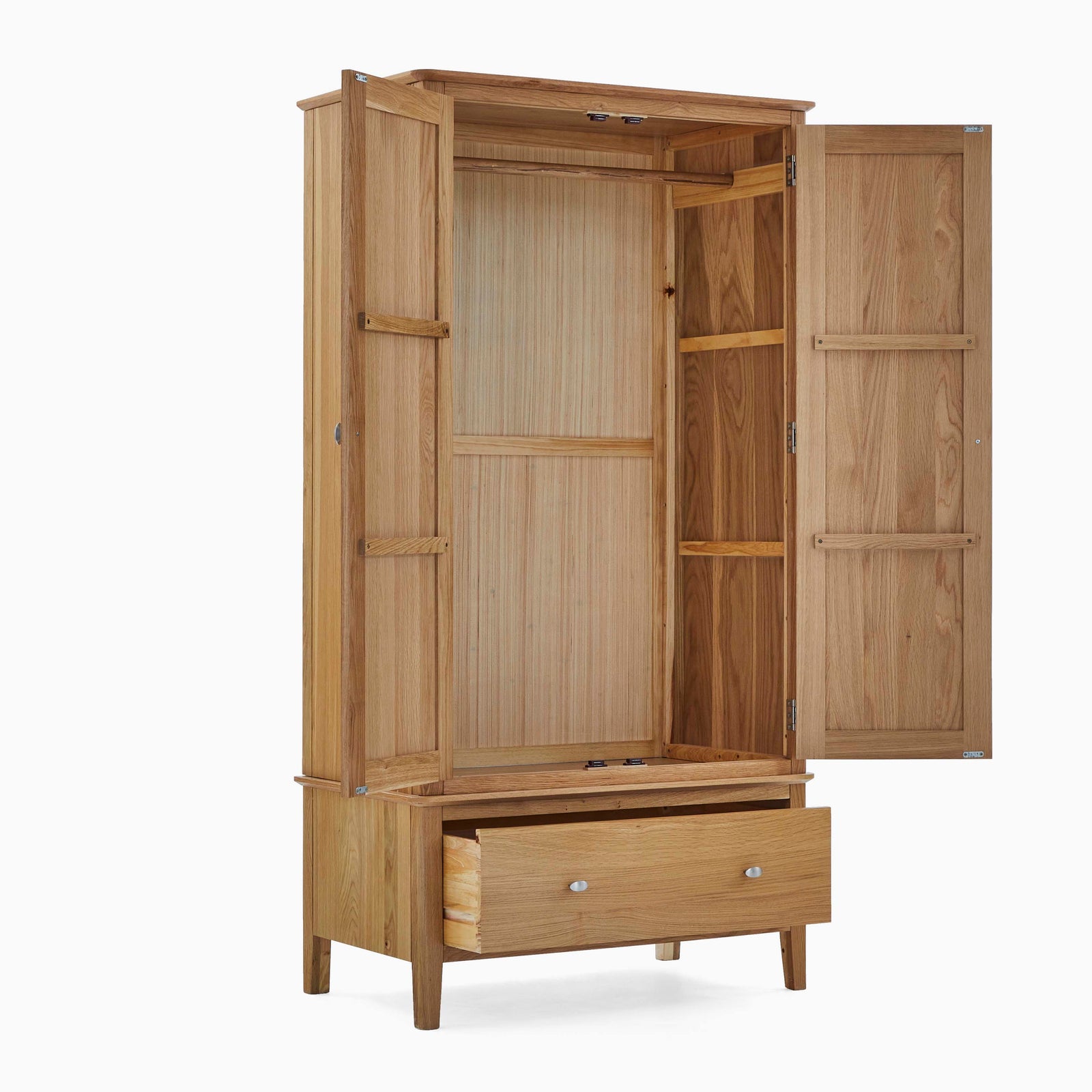 Bexley Double Wardrobe - Double Wardrobe Oak Wardrobes Sterling Home 3