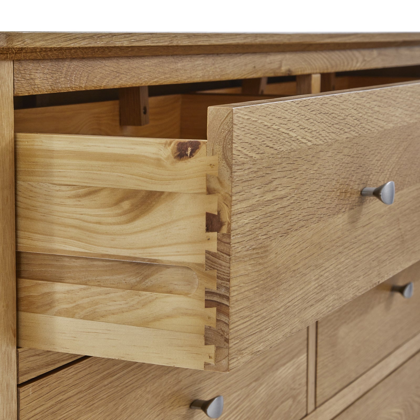 Bexley 3 + 3 Drawer Chest - 3 + 3 Drawer Chest Oak Chests of Drawers Sterling Home 5