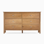 Bexley 3 + 3 Drawer Chest - 3 + 3 Drawer Chest Oak