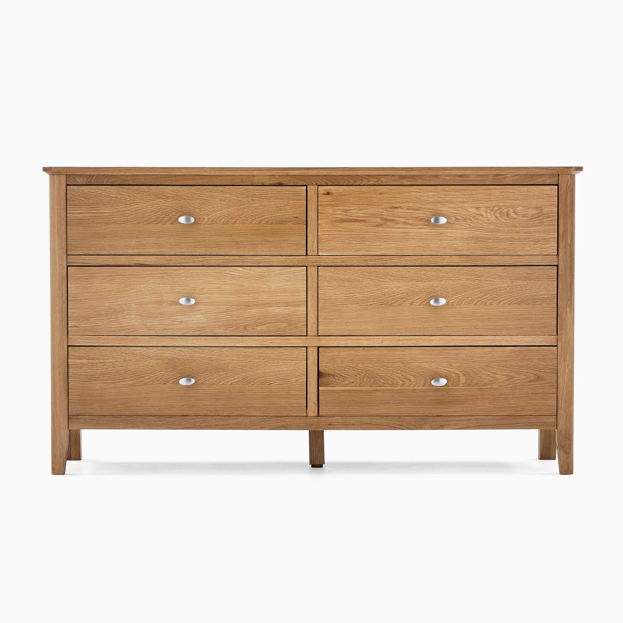 Bexley 3 + 3 Drawer Chest - 3 + 3 Drawer Chest Oak
