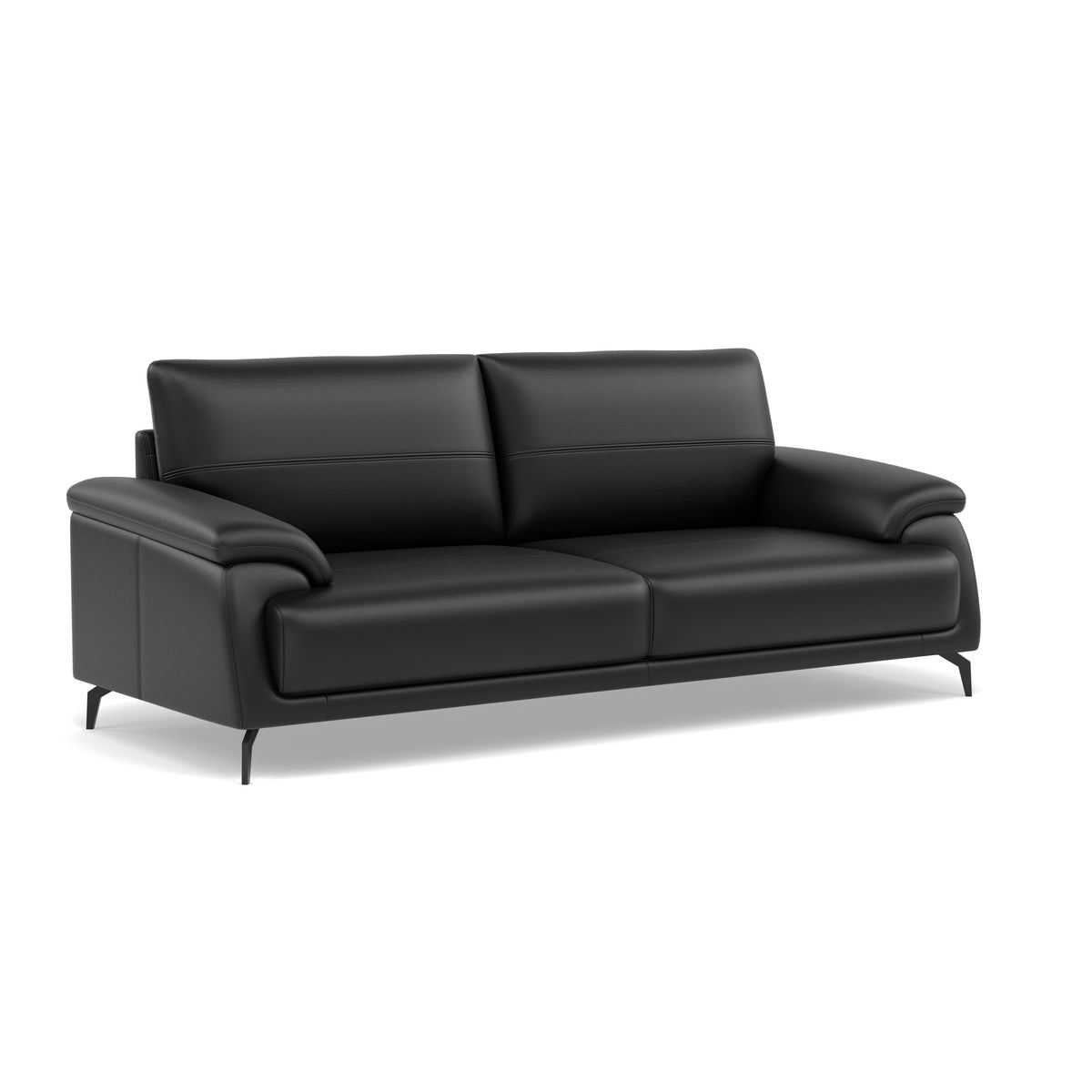 Reno 3 Seater Sofa - 2.5 Seater Cat 20S — BXS-023C BLACK, gallery image 1